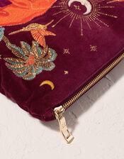 Elizabeth Scarlet Enchanted Elephant Velvet Pouch, , large