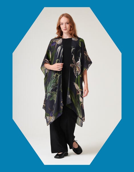 One Hundred Stars Orchid Wool Shawl, , large