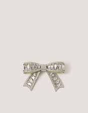 Gemstone Bow Hair Clip, , large