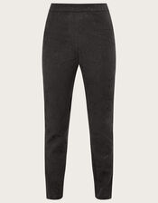 Jodi Jacquard Pants with Recycled Cotton, Black (BLACK), large