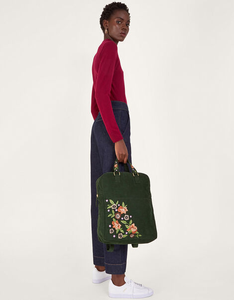 Cord Embroidered Backpack, , large