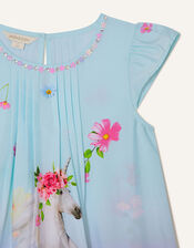 Unicorn Ombre Dress, Blue (TURQUOISE), large