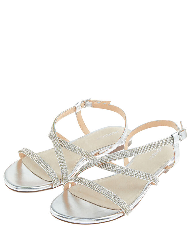 Trixie Crystal Sandals, Silver (SILVER), large