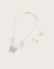 Natalia Butterfly Pom Jewellery Set, , large