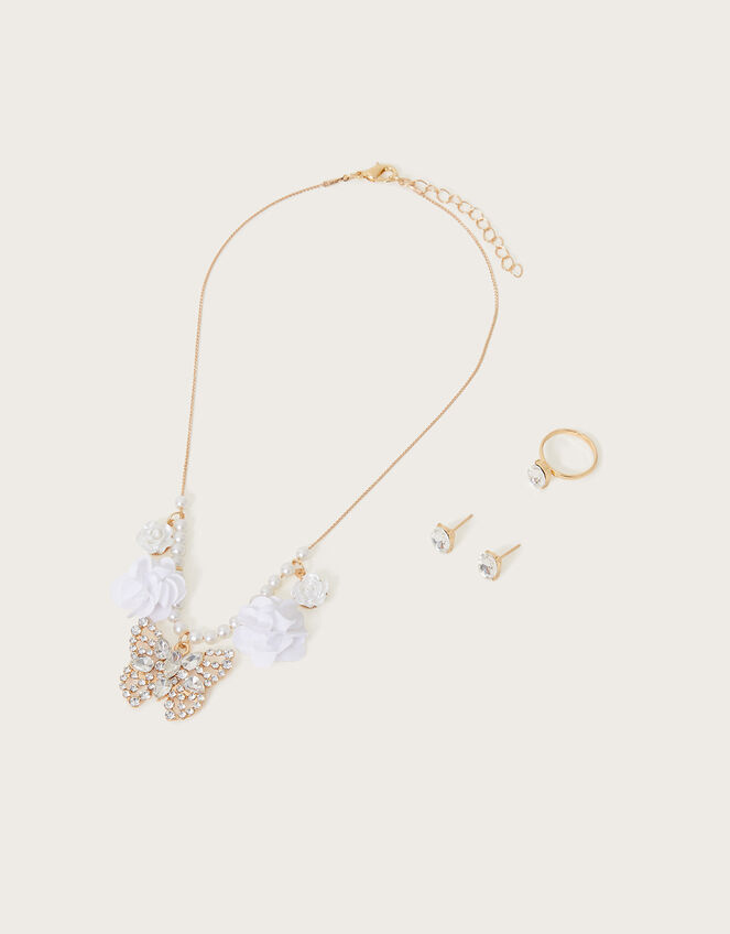 Natalia Butterfly Pom Jewellery Set, , large