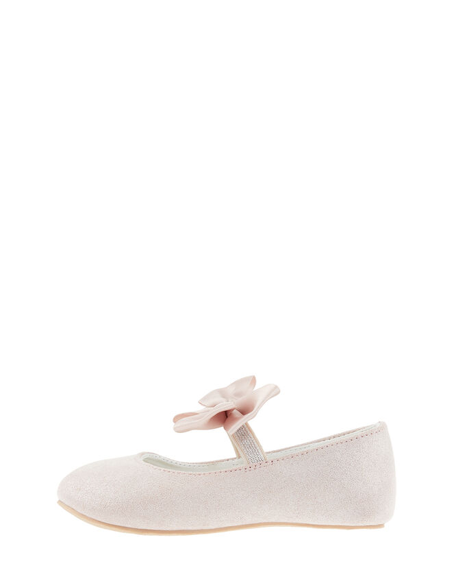 Baby Lottie Shimmer Satin Bow Walker Shoes, Pink (PINK), large