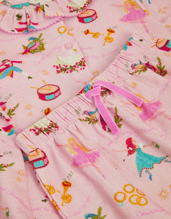 12 Days Long Christmas Pyjamas Set, Pink (PINK), large