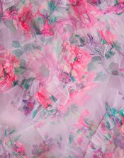 Roma Peony Ruffle Party Dress, Purple (LILAC), large