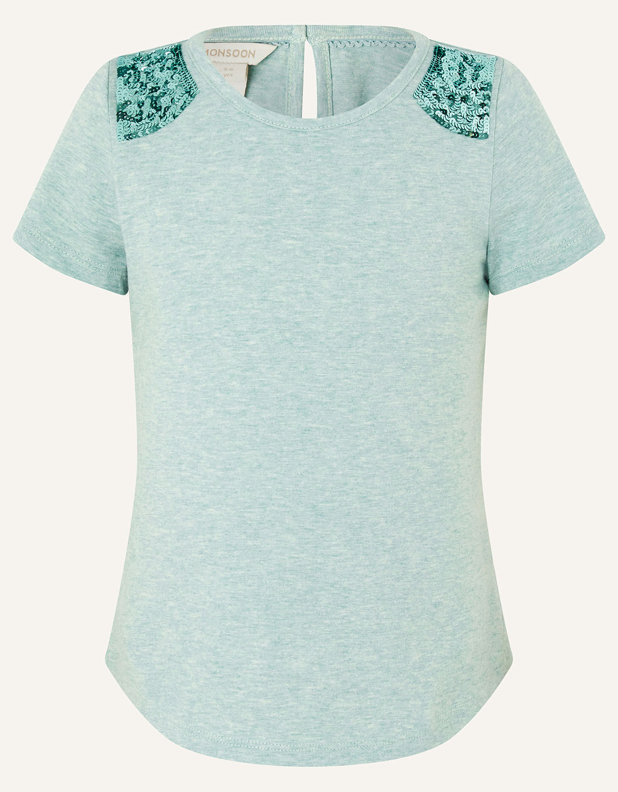 sequin shoulder top