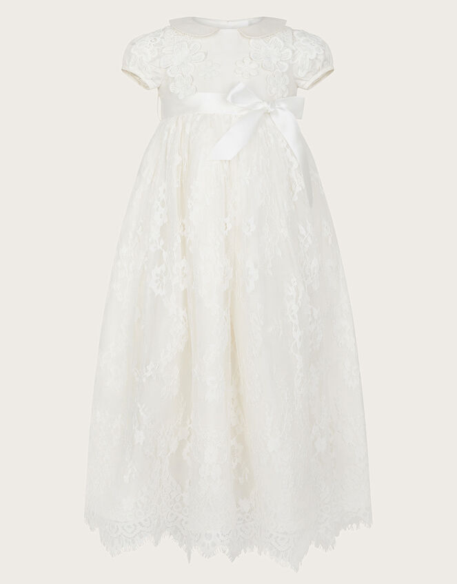 Baby Provenza Silk Christening Gown Ivory | Baby Girl Dresses | Monsoon US.