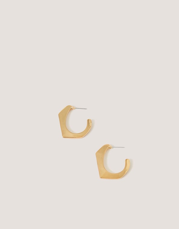 Angular Hoop Earrings, , large