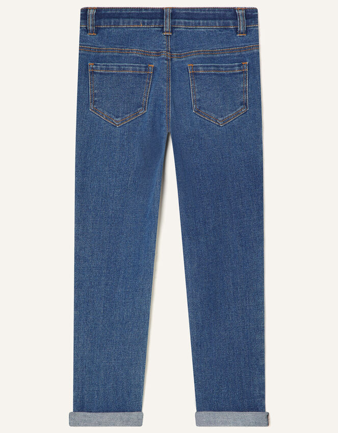 Sequin Unicorn Jeans, Blue (BLUE), large