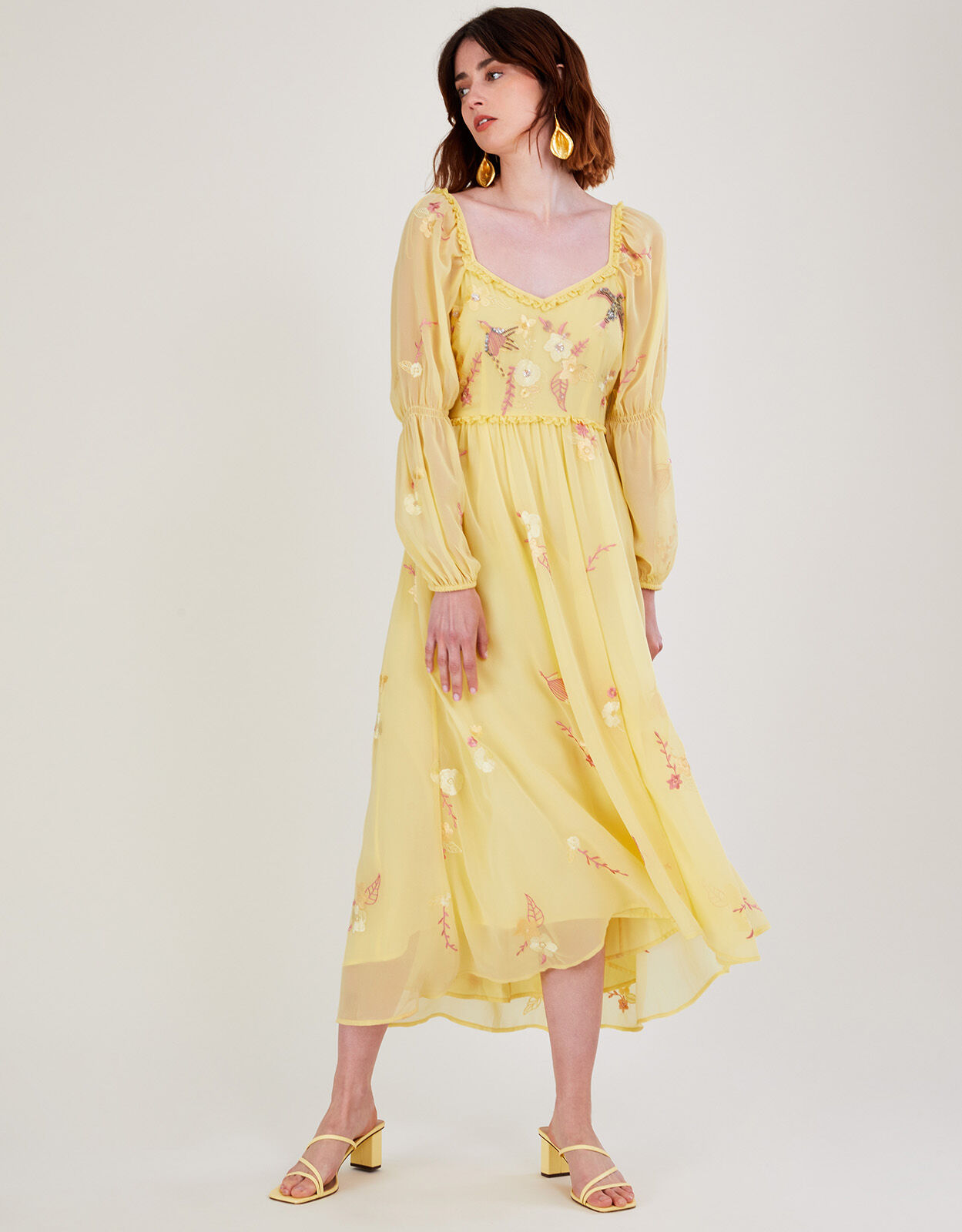 Monsoon on sale yellow dresses