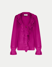 East Ruffle Blouse, Pink (PINK), large