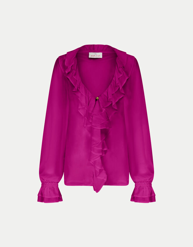 East Ruffle Blouse, Pink (PINK), large