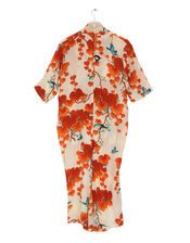 One Hundred Stars Acer Print Dress, Orange (ORANGE), large