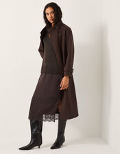 Fay Jumper Slip Dress, Brown (CHOCOLATE), large