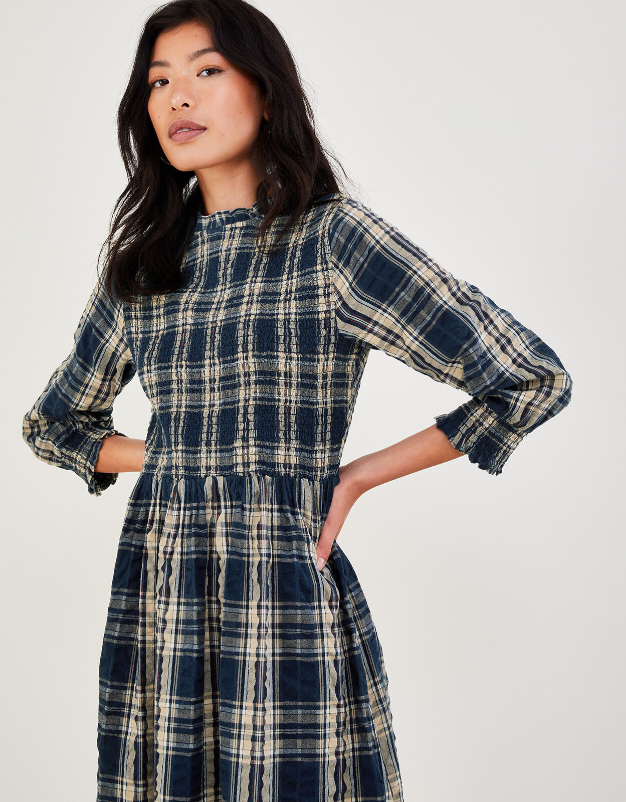 Monsoon top tartan dress