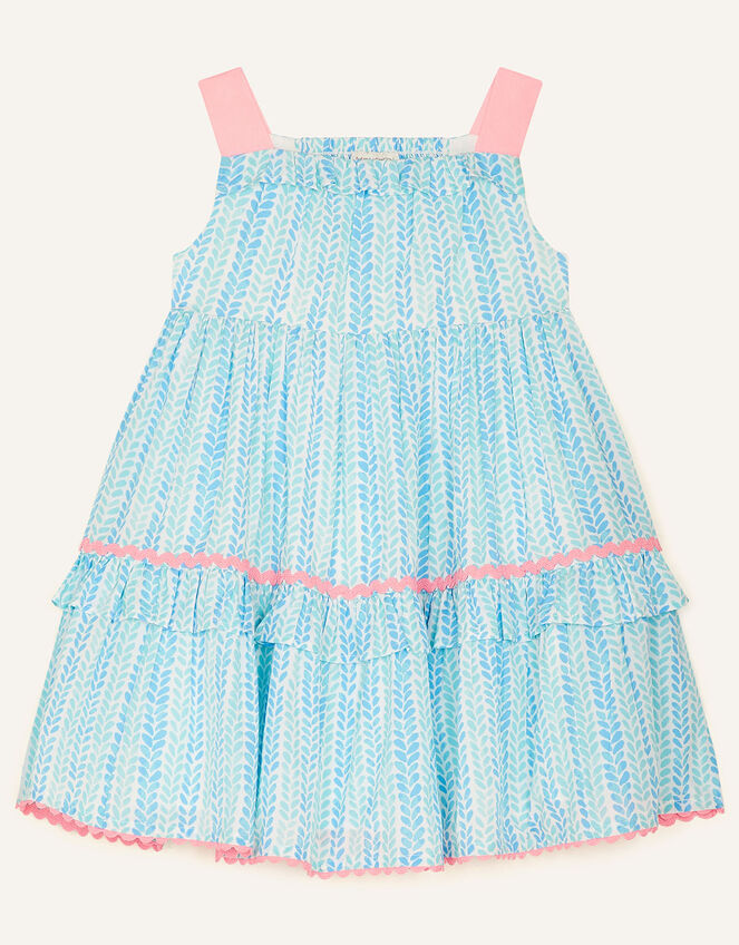 Baby Summer Printed Dress, Blue (BLUE), large