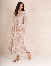 One Hundred Stars Sphinx Pintuck Maxi Dress, Pink (PALE PINK), large