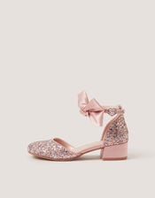 Sara Bow Glitter Two-Part Heels, Pink (PINK), large