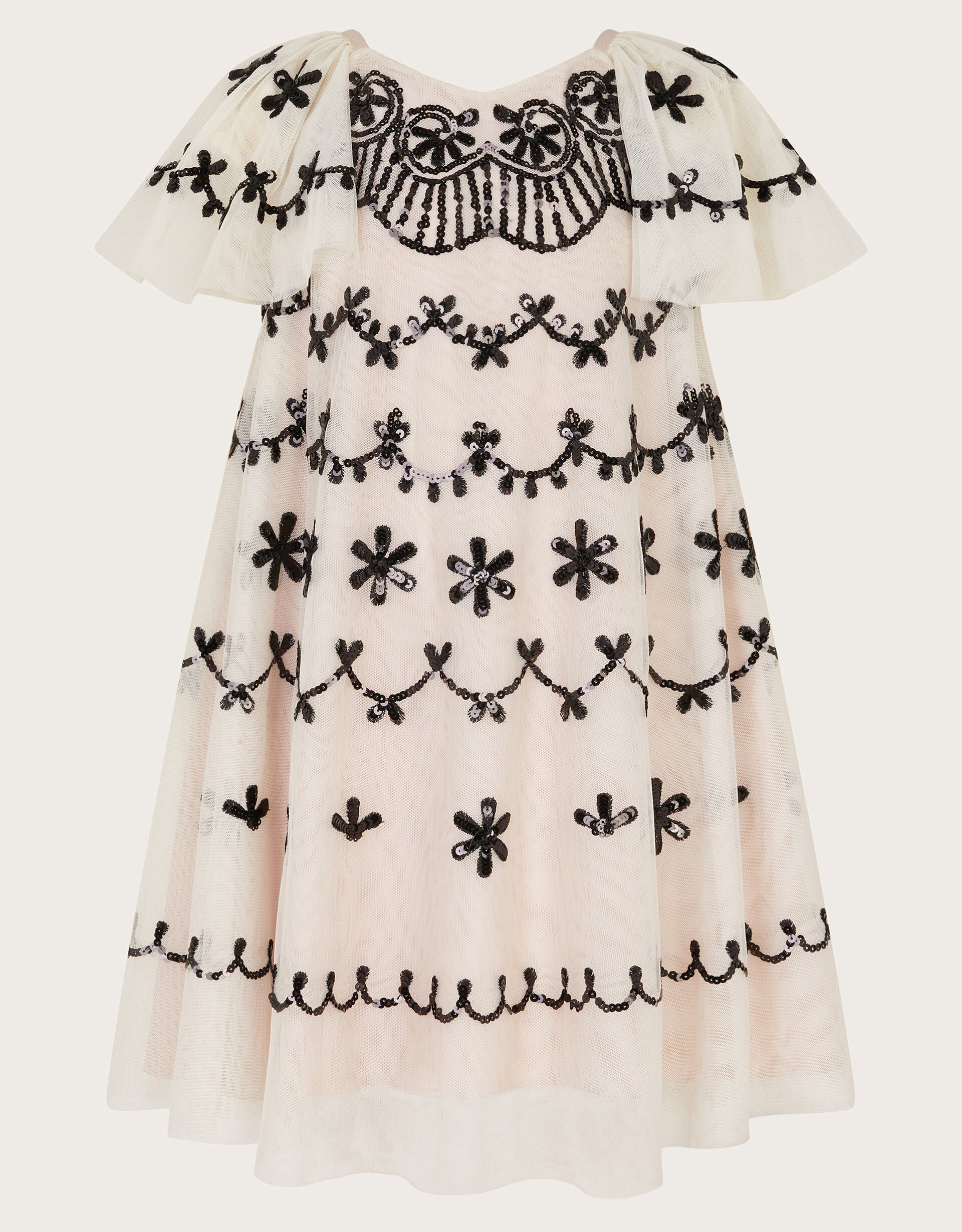Birdie Sequin Embellished Swing Dress Ivory | Girls' Dresses | Monsoon US.