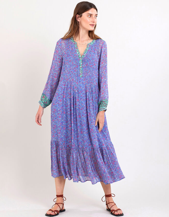 East Rian Pintuck Dress, Purple (LILAC), large