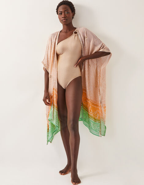 Clea Bandhani Beach Cover Up, , large