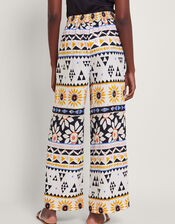 Corey Print Trousers, Ivory (IVORY), large
