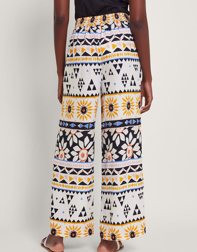 Corey Print Trousers, Ivory (IVORY), large