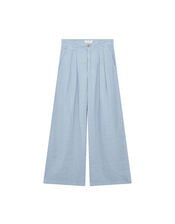 Maison Hotel Marisa Wide Leg Linen Trousers, Blue (BLUE), large
