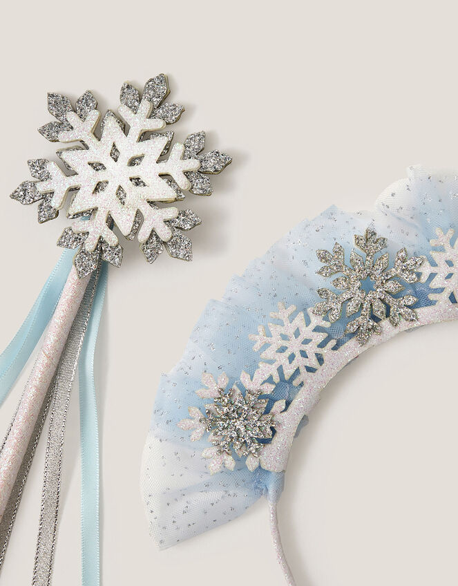 Snowflake Tiara & Wand Set, , large