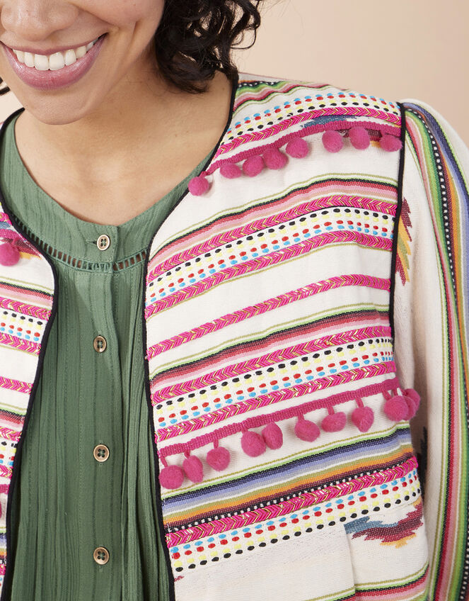 East Fable Ikat Jacket, Cream (CREAM), large