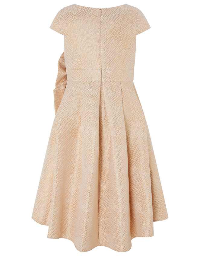 Kalia Jacquard Occasion Dress, Gold (ROSE GOLD), large