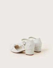 Bow Lace Two-Part Heels, Ivory (IVORY), large