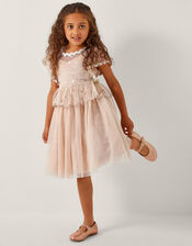 Moya 2-in-1 Embroidered Tulle Dress, Pink (PALE PINK), large