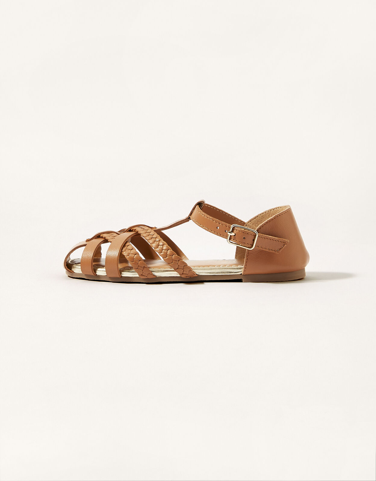 Tan caged sandals online