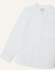 Nehru Shirt, White (WHITE), large