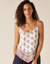 Heritage Print Cami in LENZING™ ECOVERO™, Pink (PINK), large