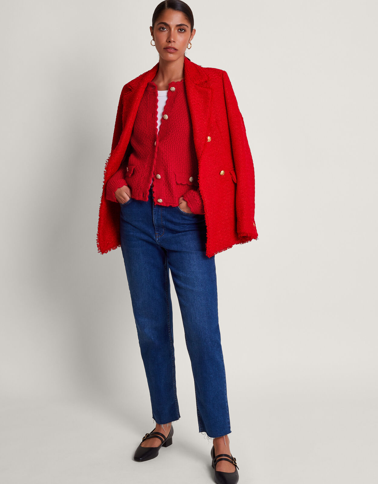 Monsoon best sale red cardigan