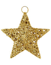 Glitter Wire Star Hanging Decoration, , large