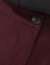 Julia Straight Crop Trousers, Purple (AUBERGINE), large