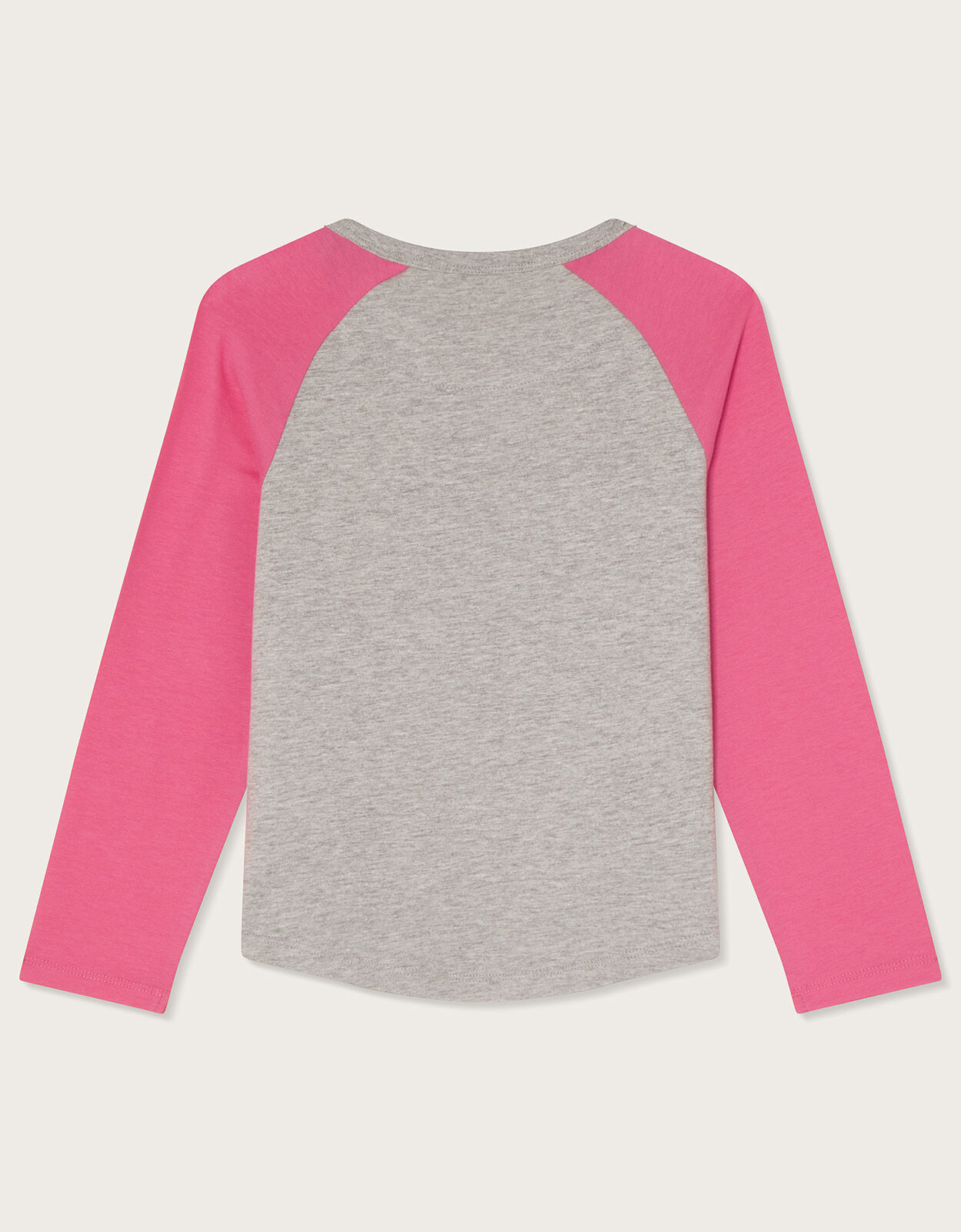 Raglan Long Sleeve T-Shirt Grey