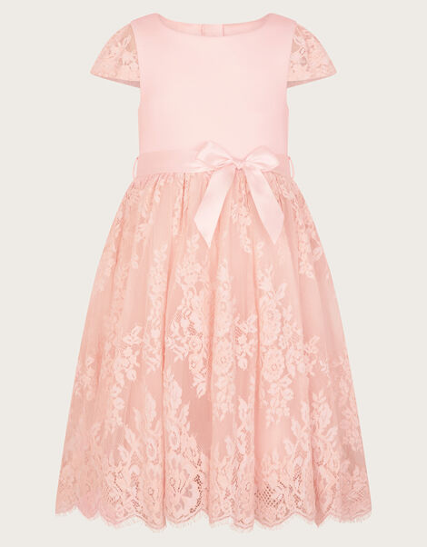 Mimi Lace Tulle Dress, Pink (PINK), large