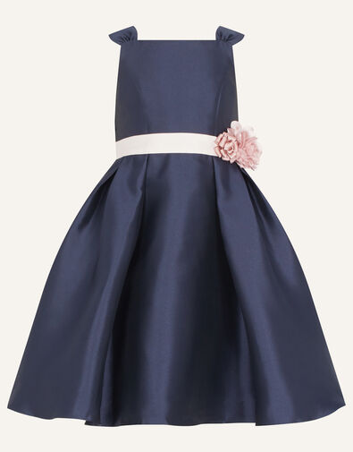 Audrey Duchess Twill Bridesmaid Dress Blue, Blue (NAVY), large