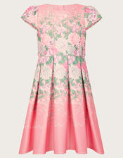 Floral Print Scuba Dress, Pink (PINK), large