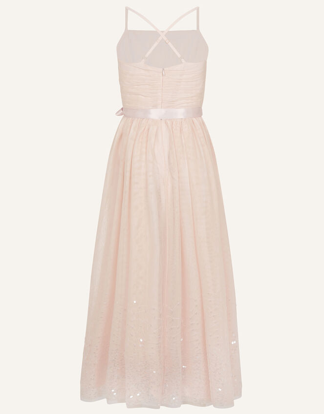 Lana Sequin Hem Maxi Prom Dress , Pink (PALE PINK), large