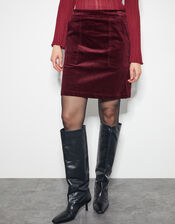 Amy Mini Skirt, Red (BURGUNDY), large