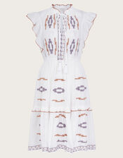 Ula Embroidered Dress, Ivory (IVORY), large