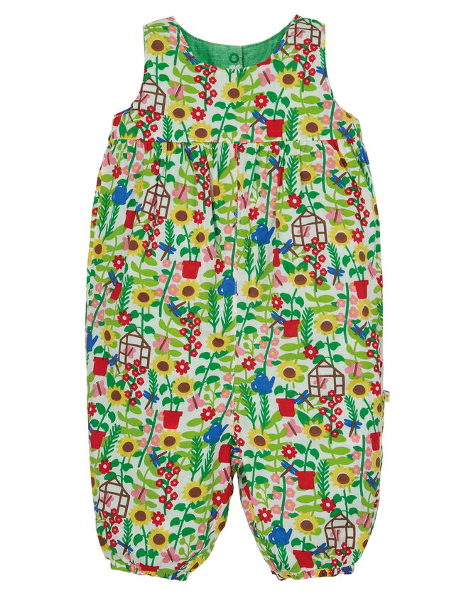 Frugi Nia Reversible Dungarees, Multi (MULTI), large